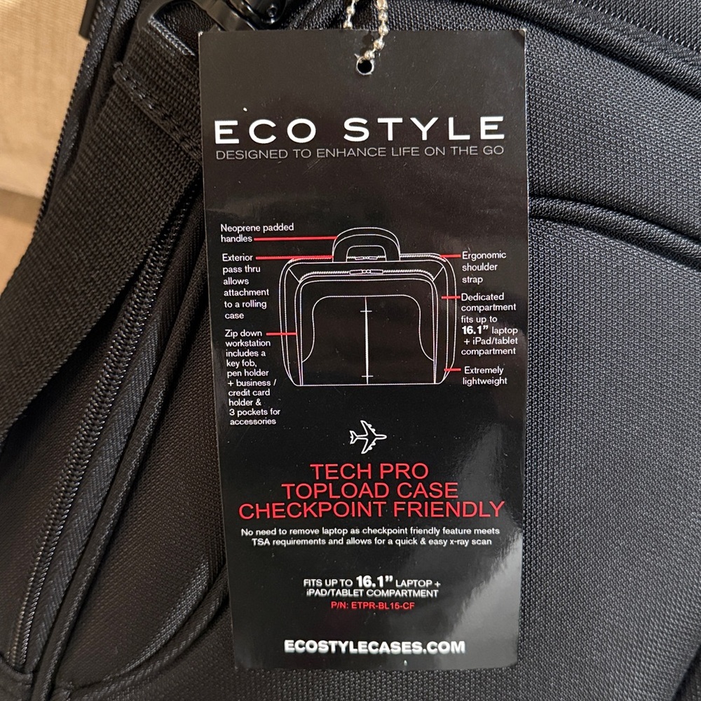 Eco Style Tech Pro Topload Briefcase - Picture 3 of 6